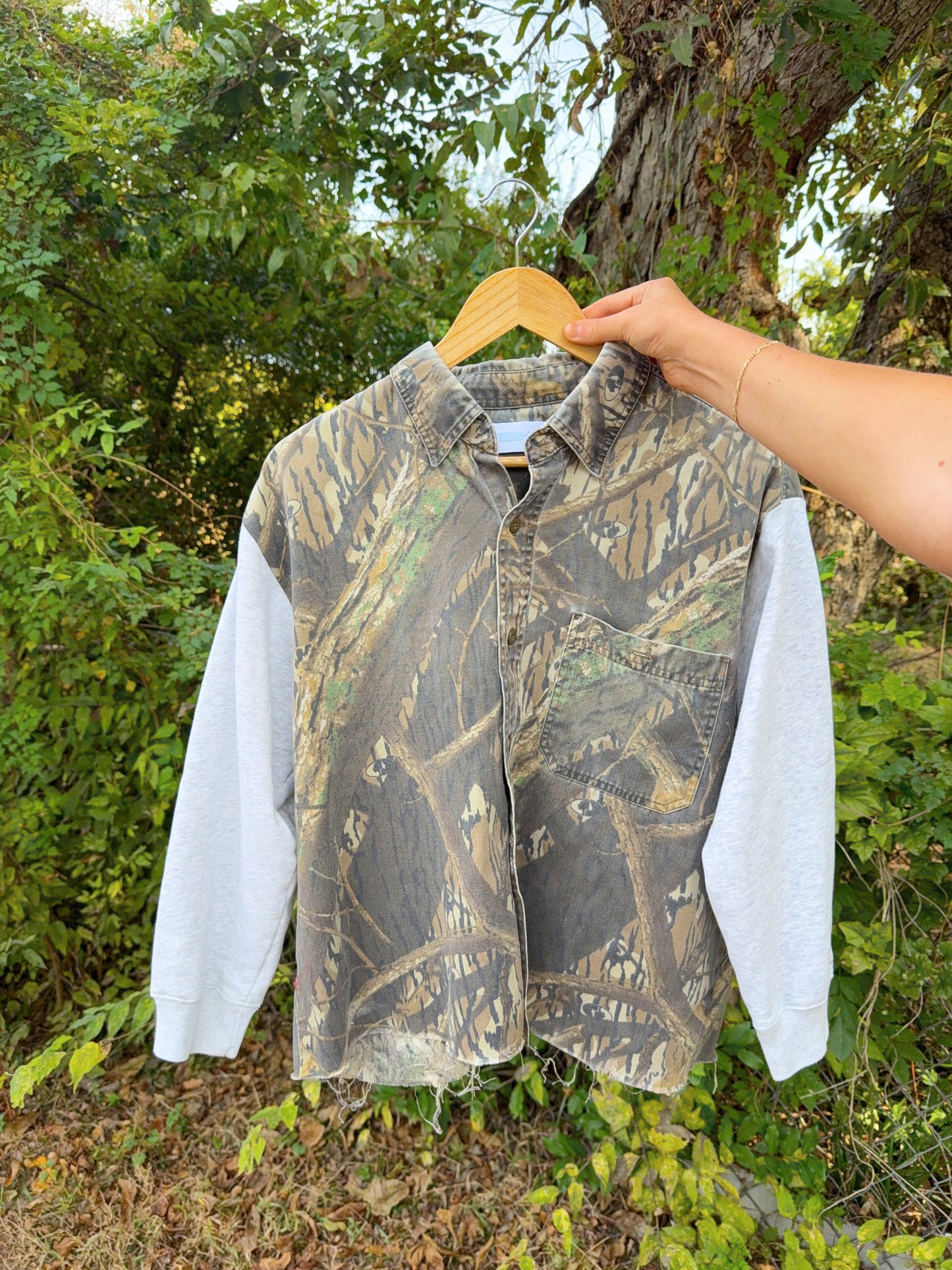 Camo Crush Upcycled Sweater