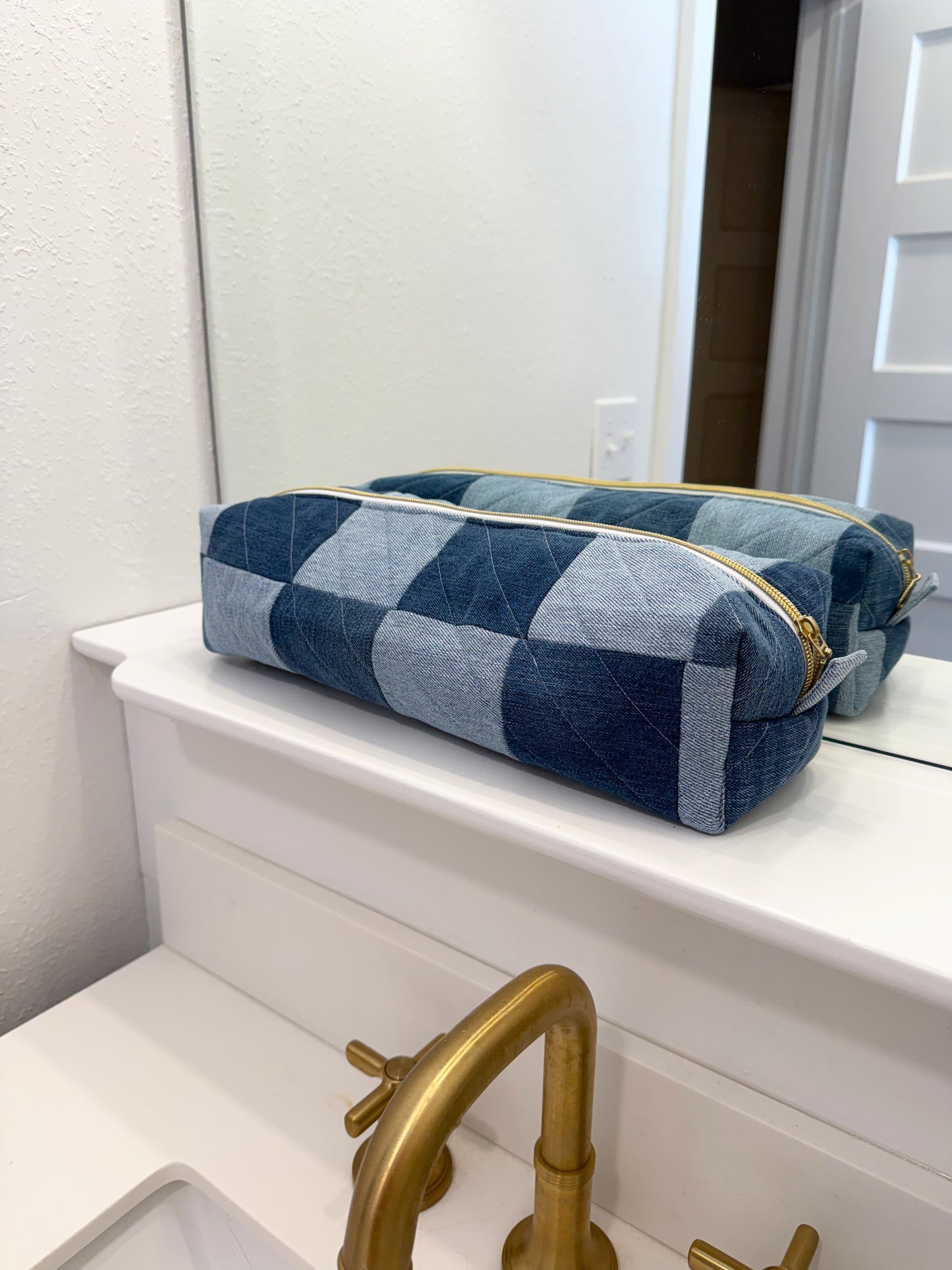 Upcycled Hot Tools Travel Bag - Full Patchwork