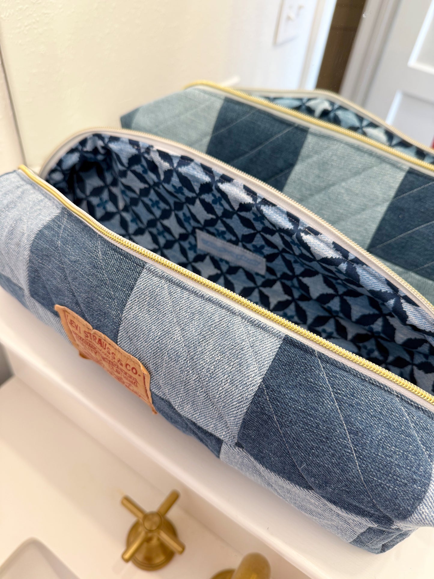 Upcycled Hot Tools Travel Bag - Full Patchwork