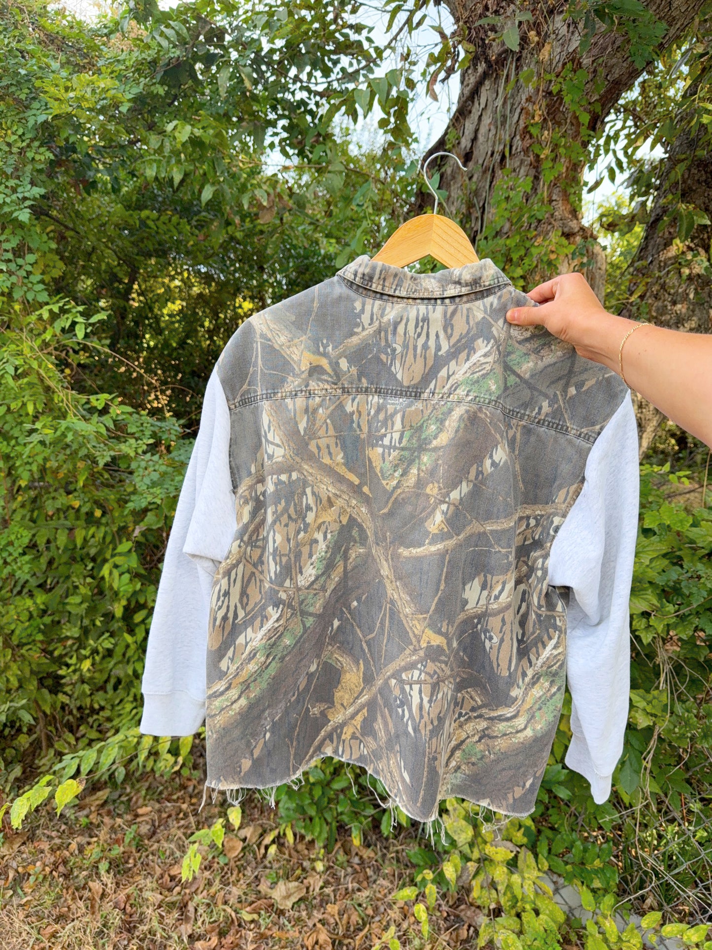 Camo Crush Upcycled Sweater