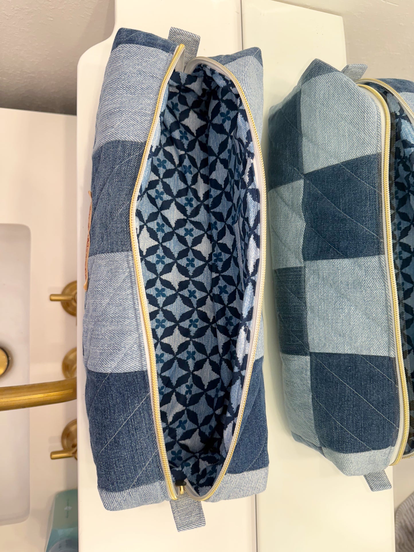 Upcycled Hot Tools Travel Bag - Full Patchwork