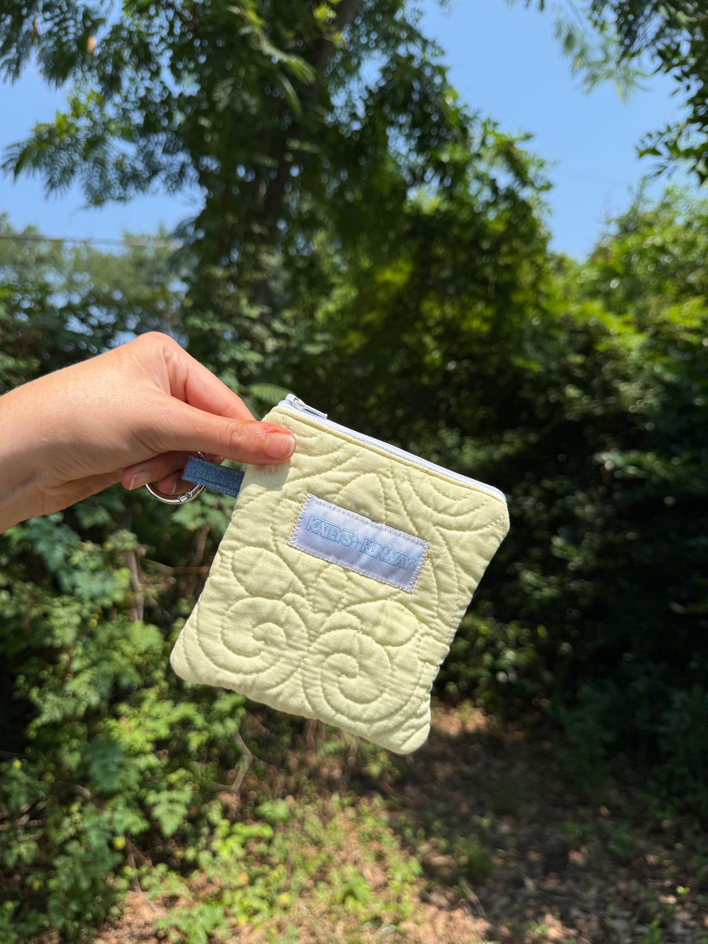 Upcycled Keychain Wallet - Heart