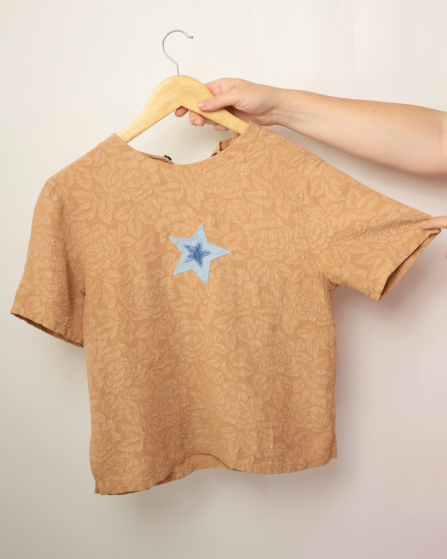 Upcycled Vintage Silk Shirt – Let’s Rodeo Edition (Petite S)