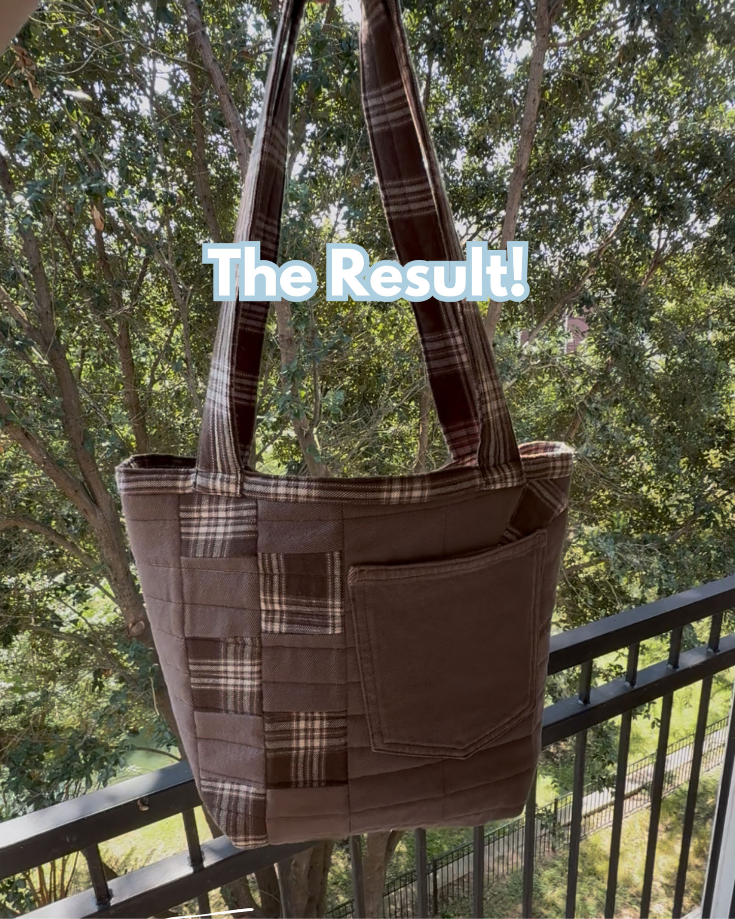 Upcycled Jean and Flannel Fall Purse