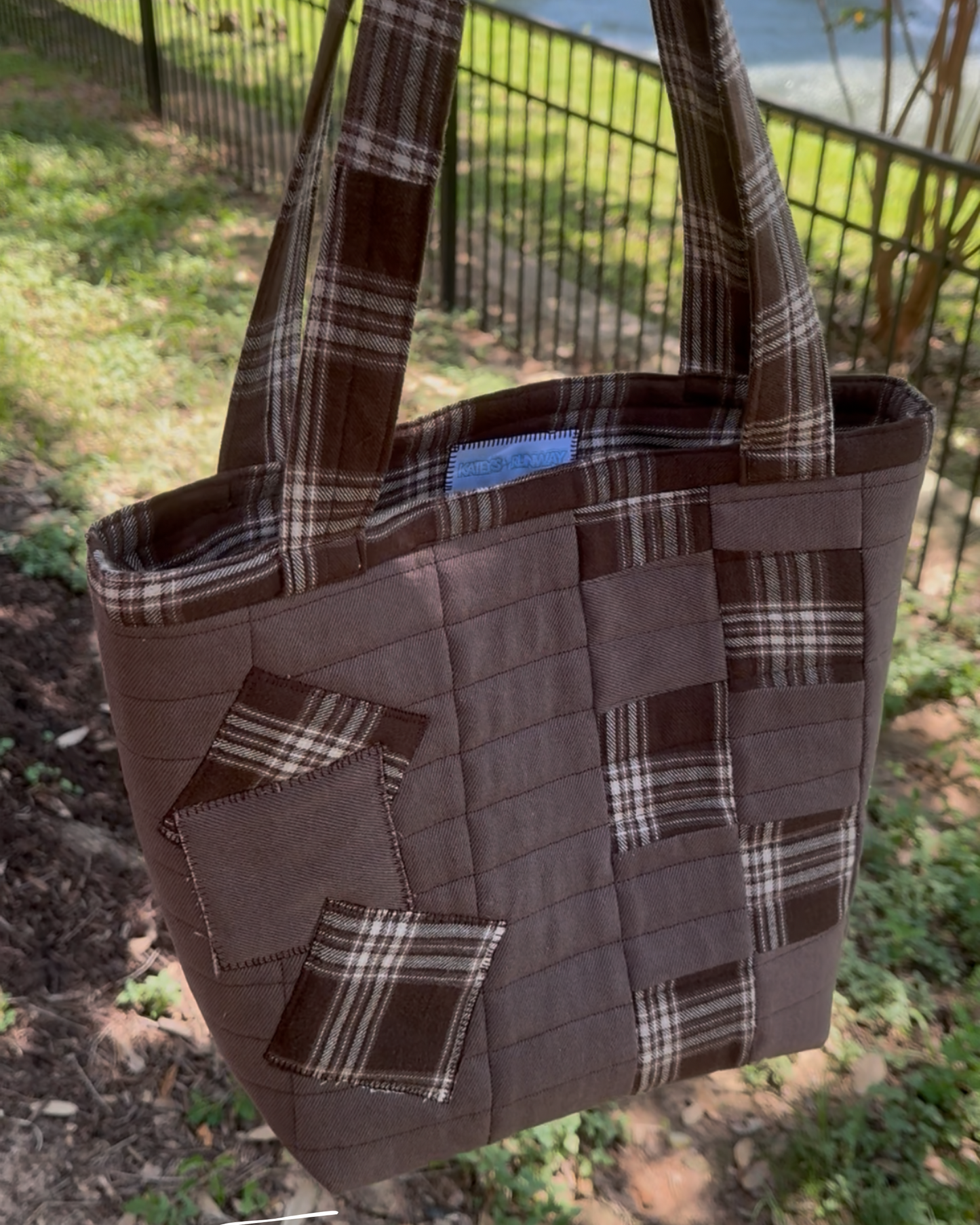 Upcycled Jean and Flannel Fall Purse