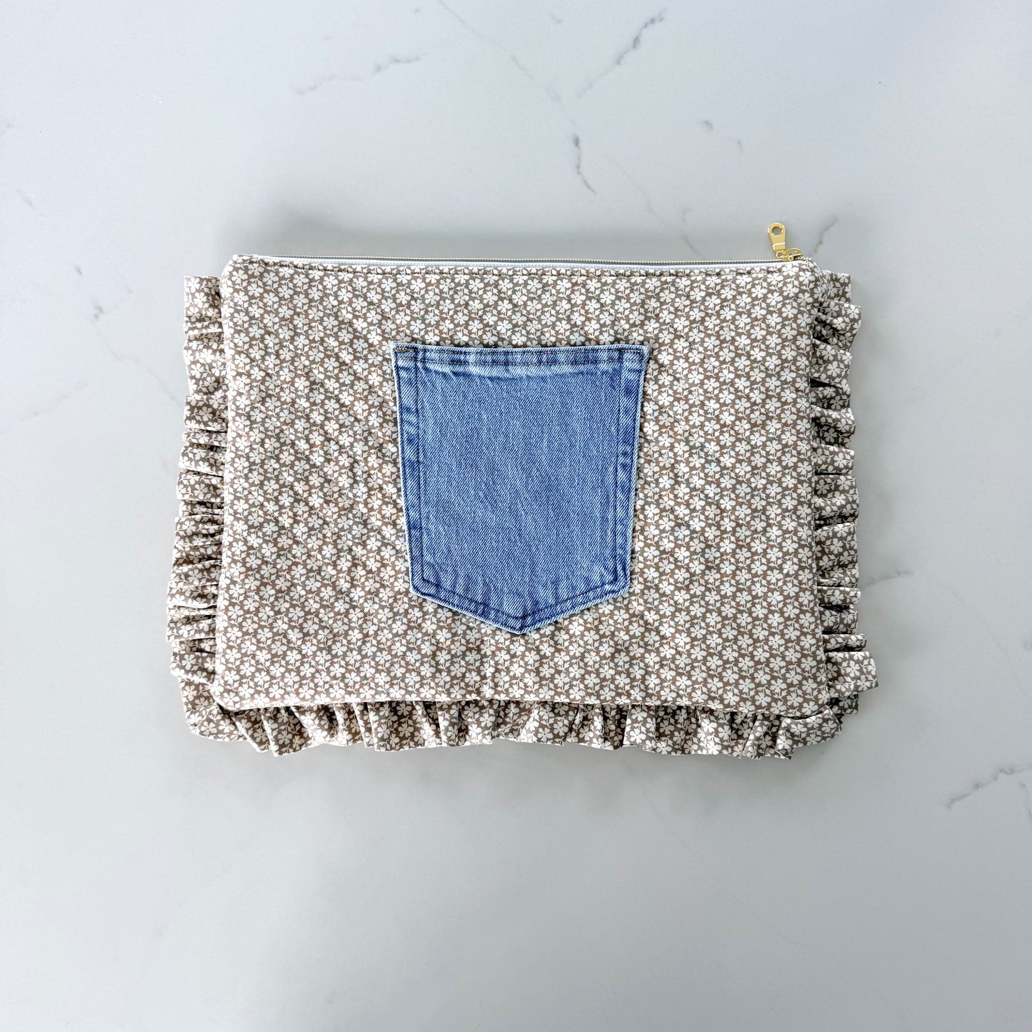 Laptop Sleeve - Patchwork Denim