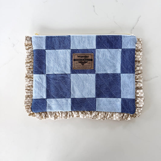 Laptop Sleeve - Patchwork Denim