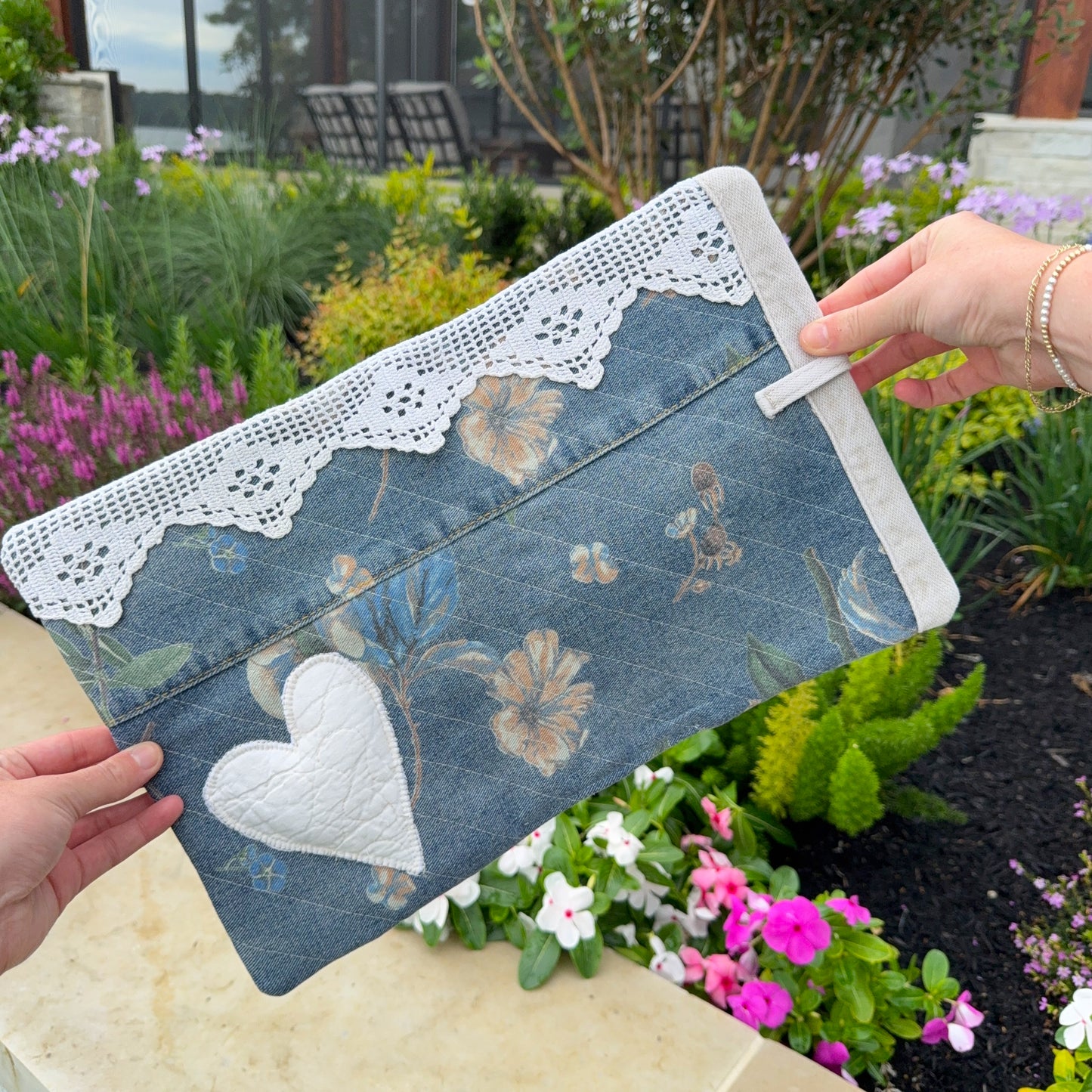 Antique Blossom Bible cover