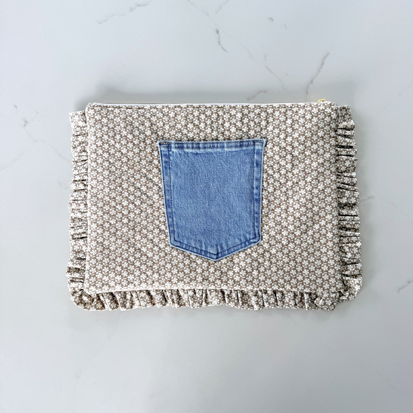 Laptop Sleeve - Patchwork Denim 2