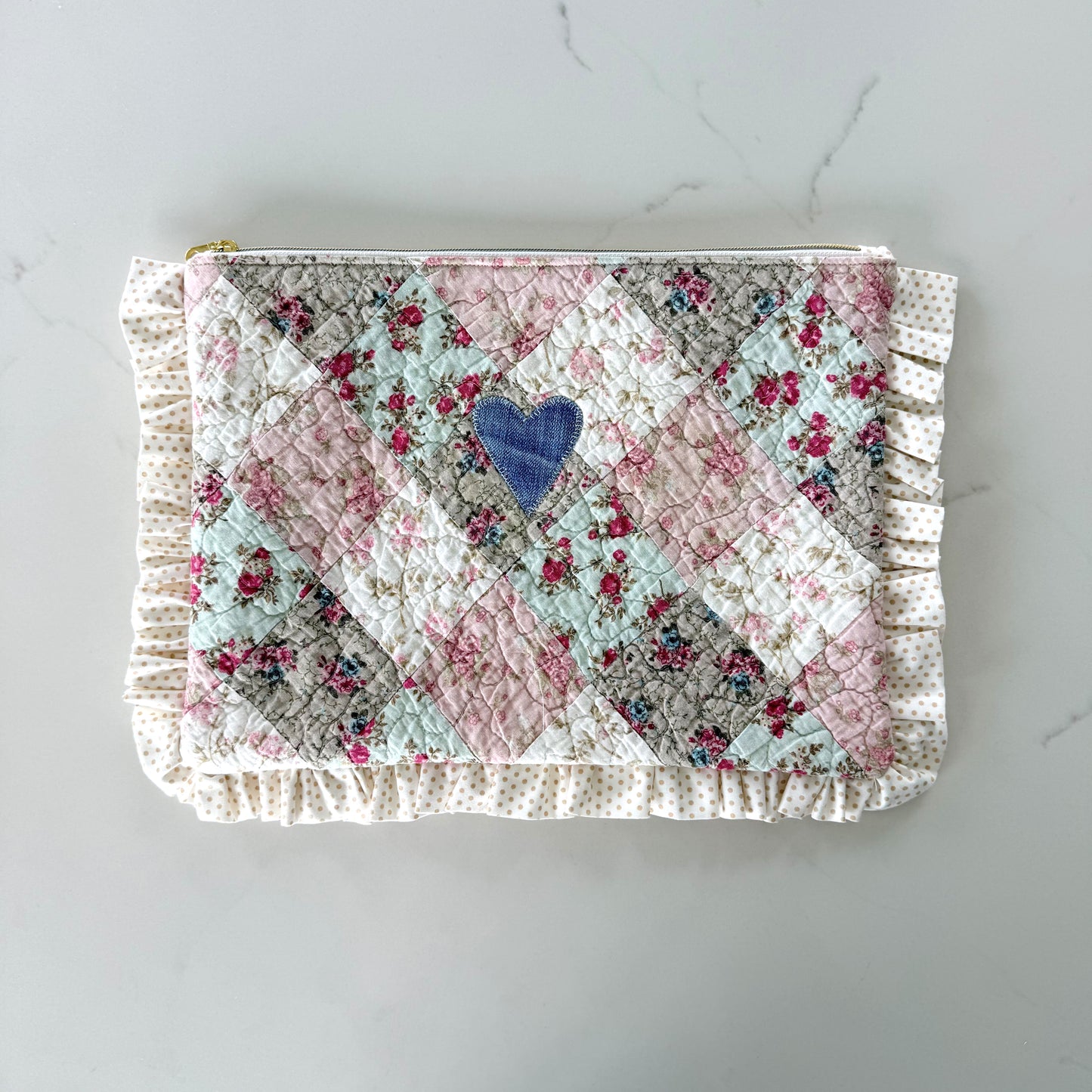 Laptop Sleeve - Denim Heart