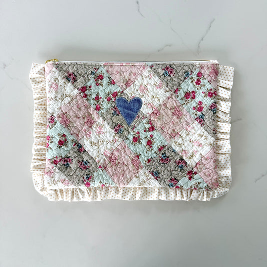 Laptop Sleeve - Denim Heart