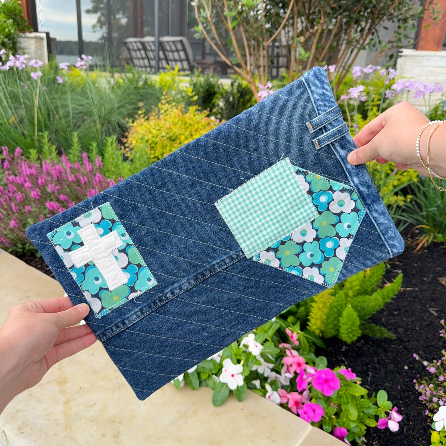 Patchwork Petals Bible cover