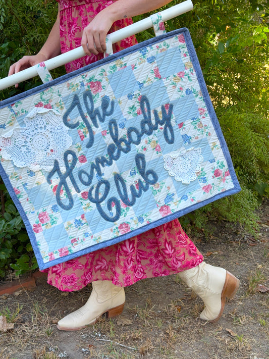 Homebody Club Quilted Wall Art