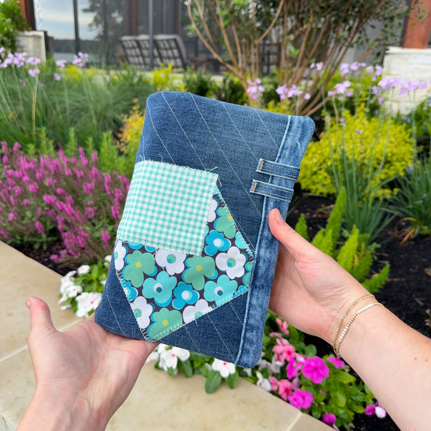 Patchwork Petals Bible cover
