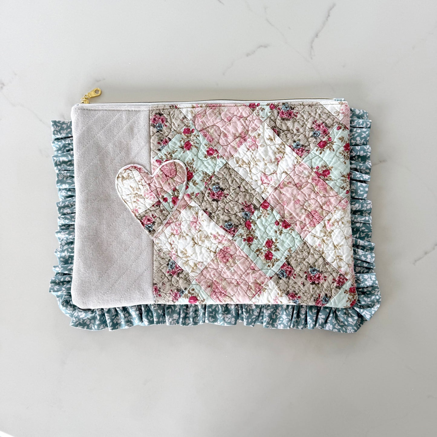 Laptop Sleeve -  Heart Patch