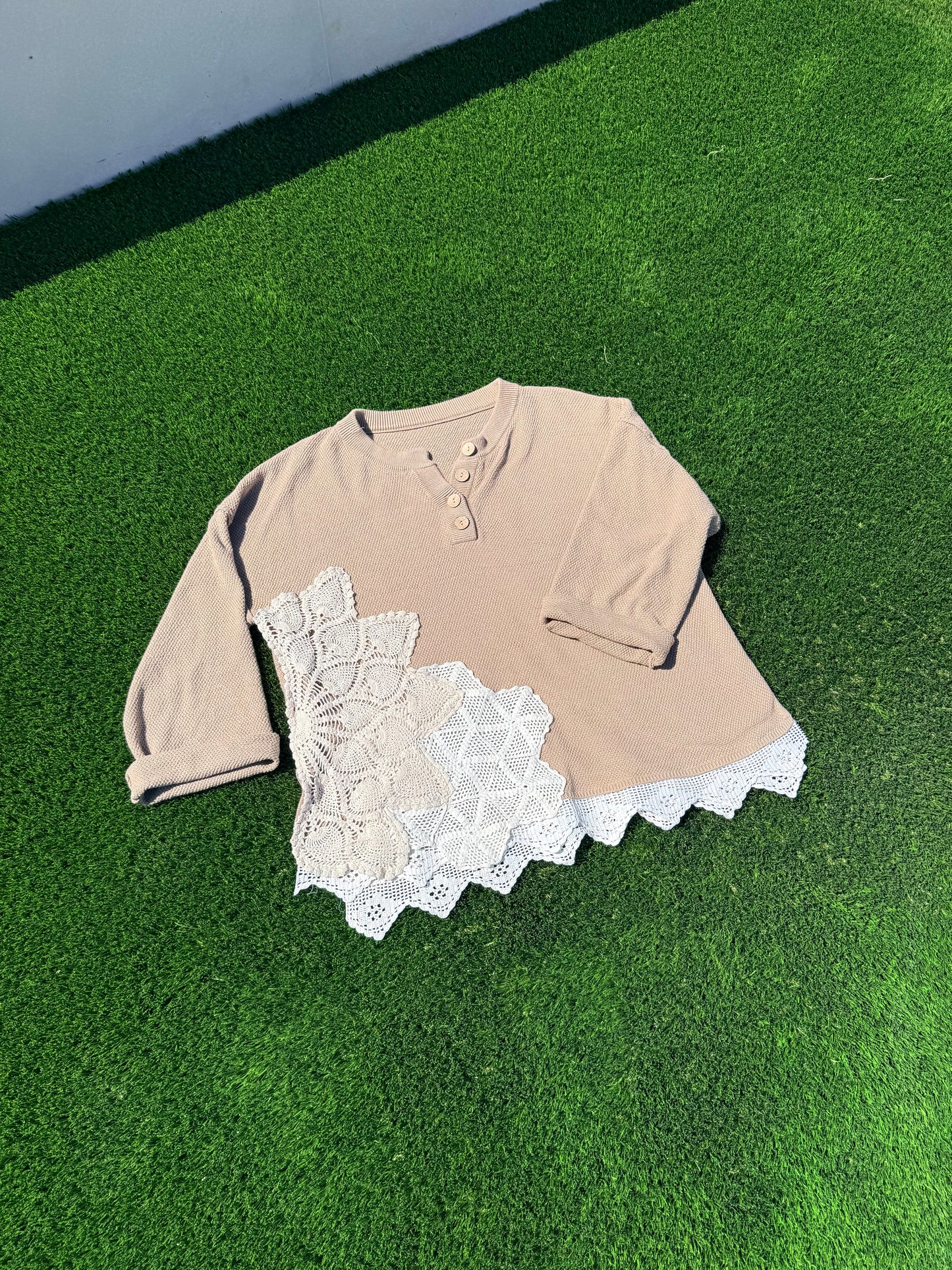 doilies lovin’ sweater