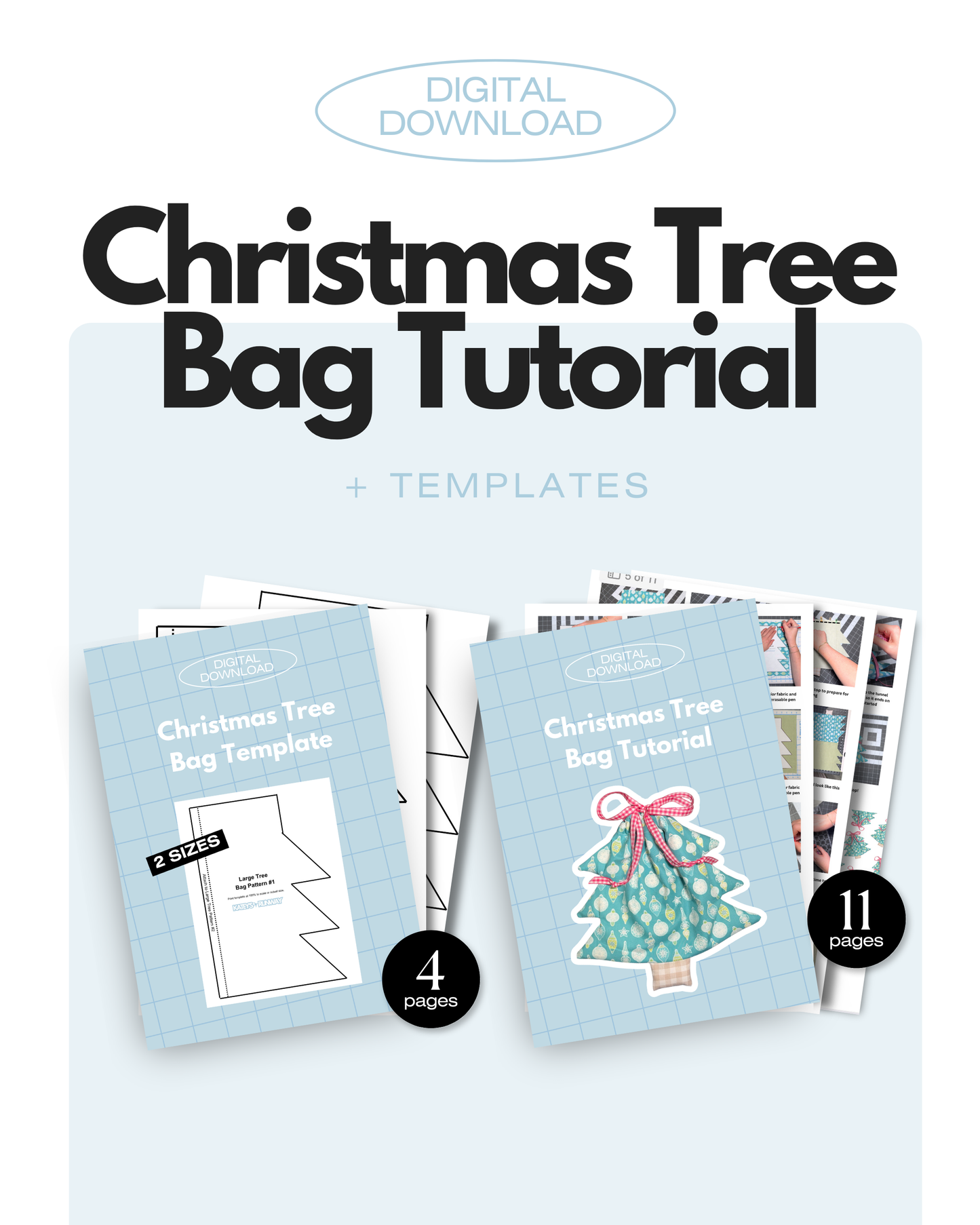 Christmas Tree Bag Tutorial