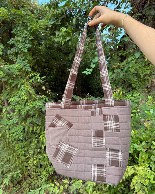 Upcycled Jean and Flannel Fall Purse