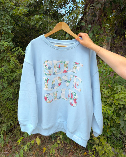 Self Love Club Upcycled Crewneck