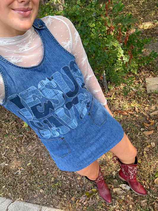 Jesus Saves Denim Dress